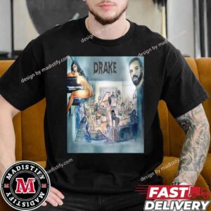 Scrapped Album Cover Art for Drake Certified Lover Boy Fan Gift Unisex Essentials T-Shirt