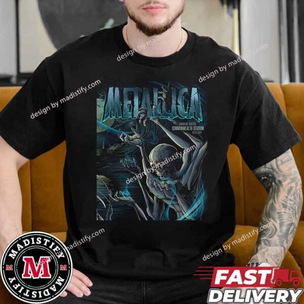 Second Night In M72 Edmonton Alberta Commonwealth Stadium On 25th August 2024 North America Tour No Repeat Weekend Metallica Pop-Up Shop Unisex Shirt