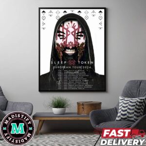 Sleep Token European Tour 2024 Schedule Lists Limited Merchandise Artwork Poster Fan Gifts Poster Canvas