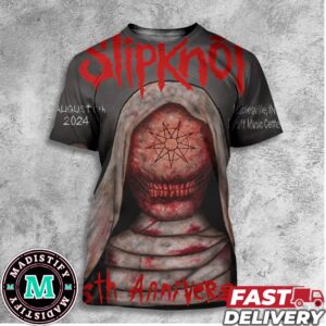 Slipknot 2024 Here Comes The Pain Tour Noblesville 25th Anniversary All Over Print T-Shirt