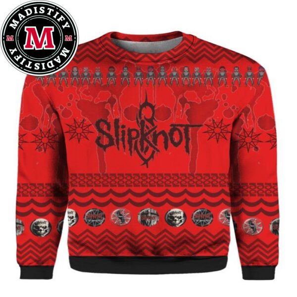 Slipknot Band Sticker 2024 Logo Chirstmas Gifts 2024 Xmas For Family And Friends Ugly Sweater