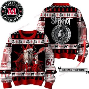 Slipknot Established 1995 Des Moines Iowa Custom 2024 Chirstmas Gifts 2024 Xmas For Family And Friends Ugly Sweater