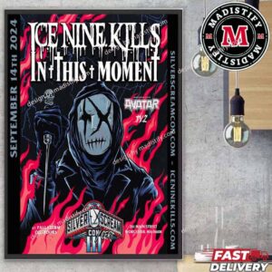 The lineup And Details For The Silver Scream Con Concert 2024 Ice Nine Kills On September 14th Home Decor Poster Canvas