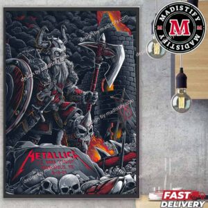 Tonight In Minneapolis US Bank Stadium Metallica M72 Minneapolis 16 August 2024 North America Tour No Repeat Weekend Pop-Up Poster Shop Home Decor Poster Canvas