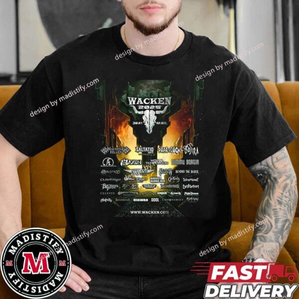 Wacken In 2025 Full Line Up Unisex Essentials T-Shirt