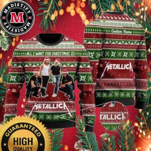 All Member For Christmas Is Metallica Gift For Fan Knitting Xmas Metallica Ugly Christmas Sweater