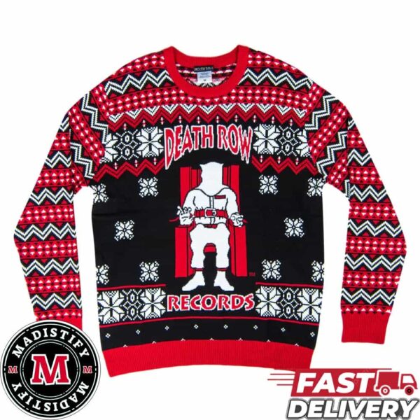 Death Row Records Inmate Fair Isle Adult Ugly Christmas Sweater