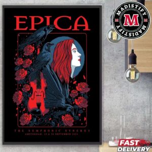 Epica The Symphinic Synergy Amsterdam Tour 2024 On September 19 20 Merch Poster For Shows Home Decor Poster Canvas