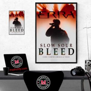 Erra Band Slow Sour Bleed Live Show 2024 Cure North America Tour Home Decor Poster Canvas