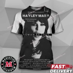 Hayley Mary Roman XS Tour Of Australia On October And November 2024 Schedule List All Over Print Unisex Tee Shirt