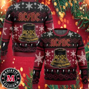 Hells Bells ACDC Ugly Christmas Sweater 2024 Unisex Sweater Xmas