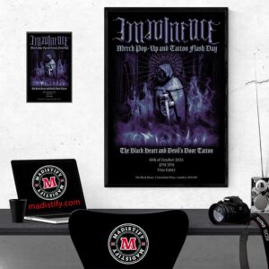 Imminence The Black Tour 2024 Merch Pop Up And Tatto Flash Day On October 10th In Sweden Home Decor Poster Canvas