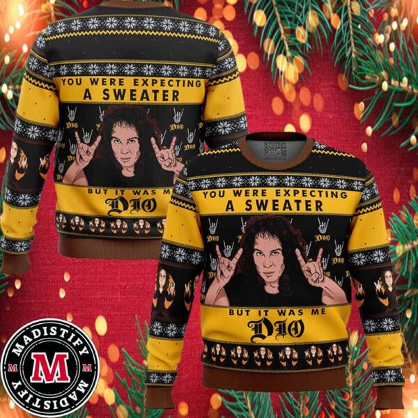 It Was Me Dio Ronnie James Dio Ugly Christmas Sweater 2024 Unisex Sweater Xmas