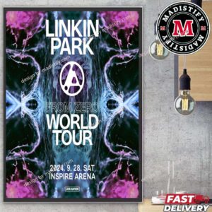 Linkin Park From Zero World Tour 2024 On September 28th Show At The Inspire Arena In Seoul Home Decor Poster Canvas