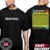 Lollapalooza 2025 In Brasil Officials Full Line Up Essentials Unisex Two Sides Tee Shirt