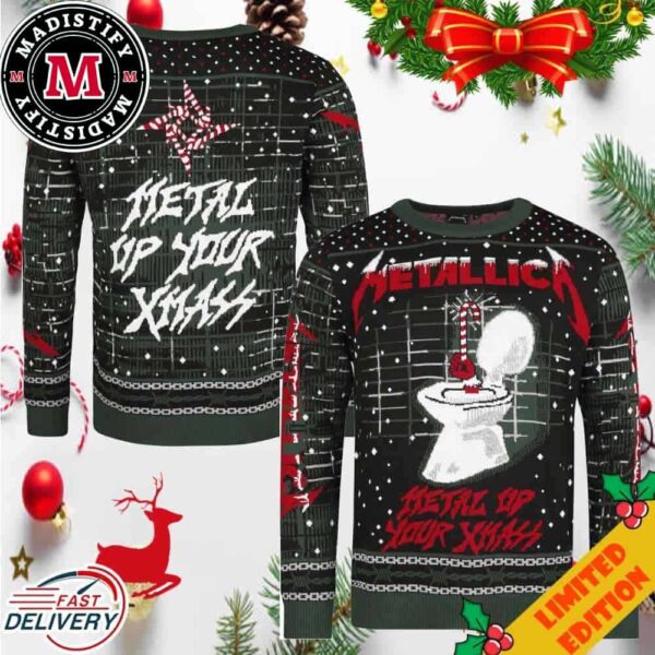 Metal Up Your Ass Metallica Fans Christmas 2024 Metallica Ugly Sweater