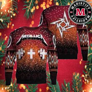 Metallica Holiday Merch Master Of Puppets Knitted Metallica Christmas Ugly Sweater Merchandise