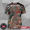 Metallica M72 CDMX Mexico City Night 3 Official Poster At Estadio GNP Seguros On September 27th 2024 Aztec Warriors Artwork By Juan Ma Orozco All Over Print T-Shirt