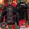 Metallica Ride The Lightning Skeleton Santa Ugly Christmas Sweater Merchandise 2024