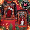 Metallica Ride The Lightning Skeleton Santa Ugly Christmas Sweater Merchandise 2024