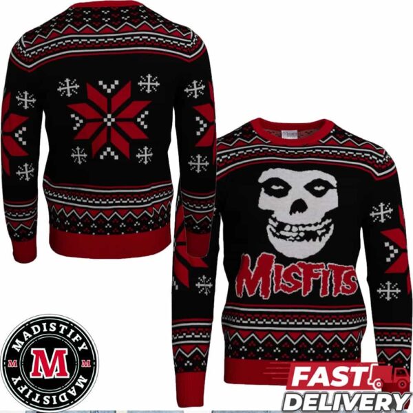 Misfits Skull Logo Ugly Christmas Sweater