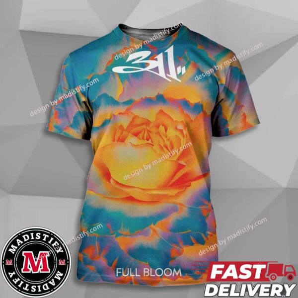 New Album Full Bloom By 311 Band Release On October 25th 2024 All Over Print Unisex Tee Shirt