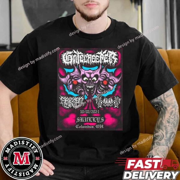 Official Poster Gatecreeper Concert In Columbus On October 2nd 2024 Unisex Essentials Tee Shirt