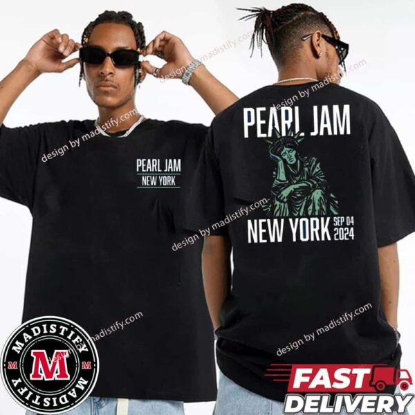 Pearl Jam Dark Matter World Tour With Glen Hansard Event Tee For Tonight 2 In New York City At Madison Square Garden On September 4th 2024 Unisex T-Shirt Two Sides