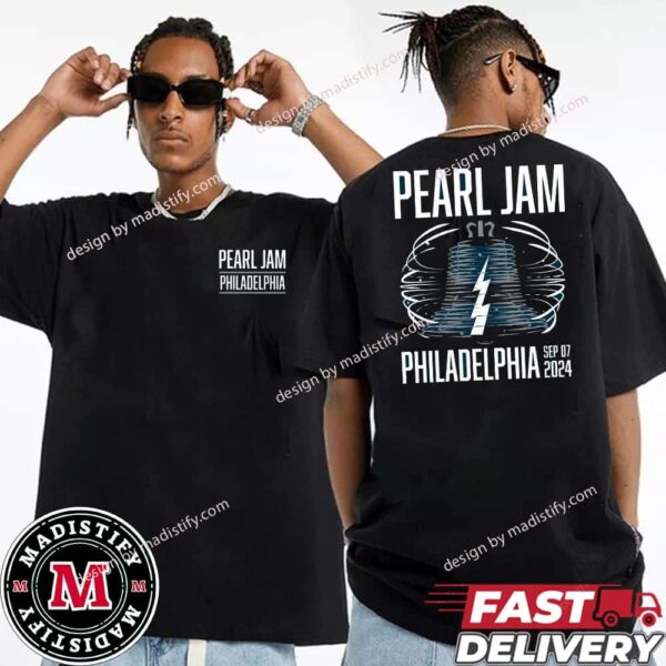 Pearl Jam Philadelphia Night 2 Event Tee At Pennsylvania Wells Fargo Center On September 9th 2024 Essentials Unisex T-Shirt Two Sides