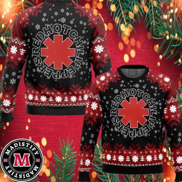 Red Hot Chili Peppers Ugly Christmas Sweater 2024 Unisex Sweater Xmas