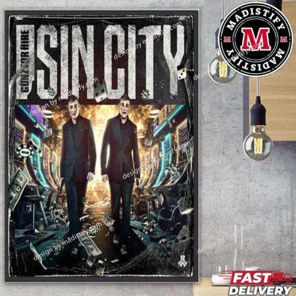 Sin City By Gunz For Hire Official Release On September 20th 2024 Home Decor Poster Canvas