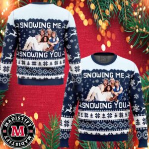 Snowing Me Snowing You ABBA Ugly Christmas Sweater 2024 Unisex Sweater Xmas