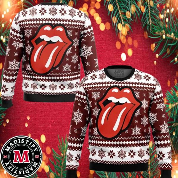 The Rolling Stones Ugly Christmas Sweater 2024 Unisex Sweater Xmas