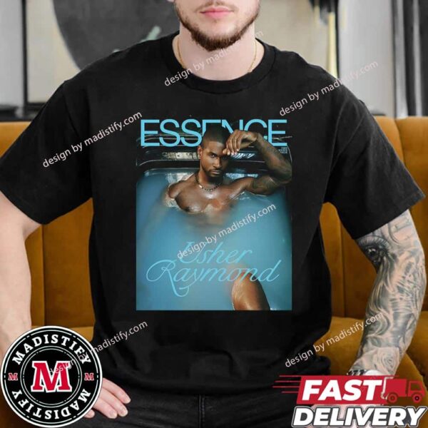 Usher Raymond Essence The Men’s Issue Cover Magazine 2024 Essentials Tee Shirt