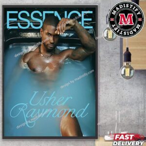 Usher Raymond Essence The Men’s Issue Cover Magazine 2024 Home Decorations Poster Canvas