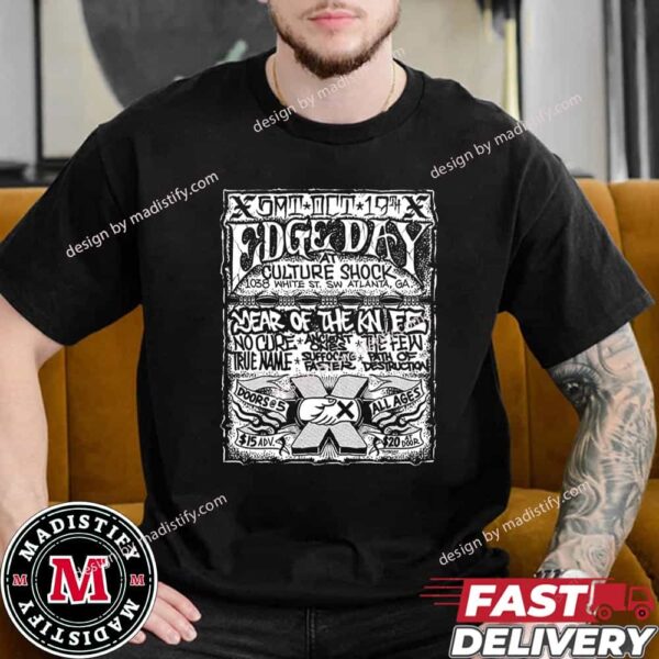 Year Of The Knife Straight Edge Day In Atlanta On October 19th 2024 At Culture Shock GA Essentials Tee Shirt