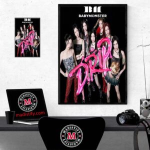 Baby Monster Full Length Album Drip Out November 1st 2024 Home Decor Poster Canvas