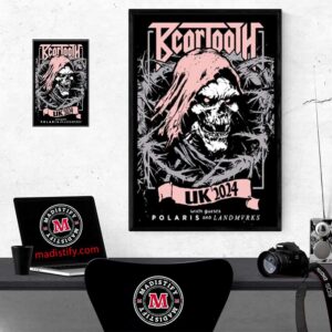 Beartooth UK 2024 In Birmingham And Manchester And London Release Of The Deluxe Edition Of Fifth Album The Surface Poster Tour Home Decor