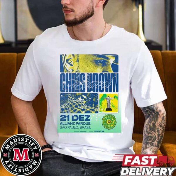 Chris Brown Show In Brasil 2024 At Allianz Parque Sao Paulo On December 21st Essentials Tee Shirt