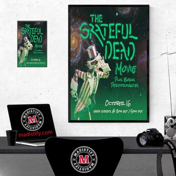 Grateful Dead 50th anniversary Of The Dead Five Night Show 2024 At Winterland Ballroom with The Grateful Dead Movie And Bonus Performances On October 16 Home Decor Poster Canvas