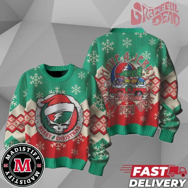 Grateful Dead Have Yourself A Jerry Christmas Happy New Year Ugly Sweater 2025