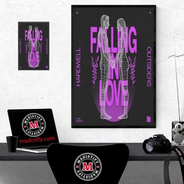 Hardwell x Outsiders Falling In Love Official Release On October 11st 2024 Home Decor Poster Canvas