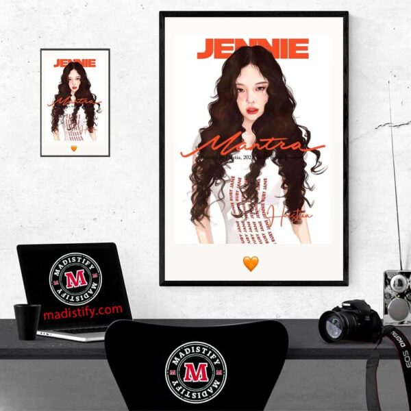 Jennie Mantra New Song Release On October 11st 2024 Jennie IG Story Fan Gifts Home Decor Poster Canvas