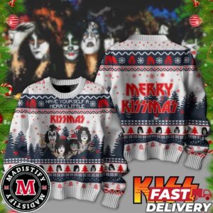 Kiss Band Have Yourself A Merry Little Kissmas Merry Christmas Ugly Sweater Fan Gifts 2024