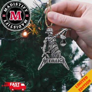 Metallica And Justice For All Logo Metallica Xmas Tree Decorations Ornament