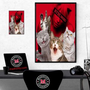 New Album Cover Hyde Inside By Hyde Official Release In 2024 Funny Cats Home Decor Poster Canvas