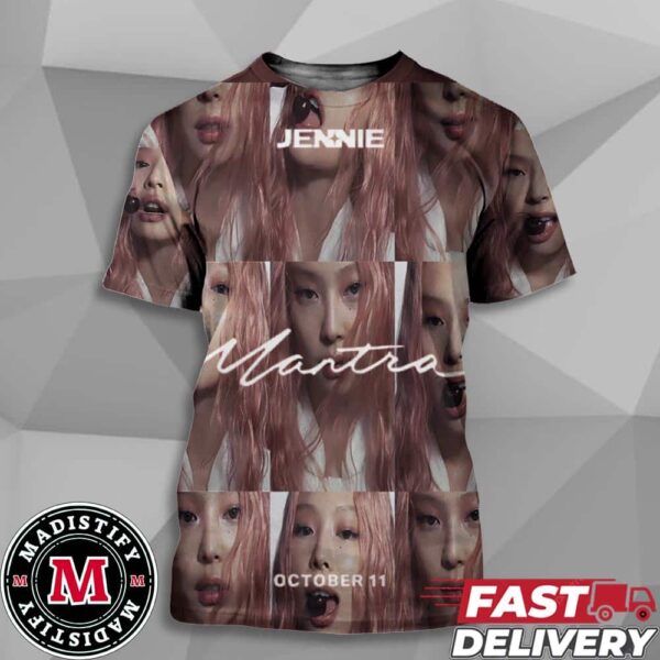 New Single Mantra By Jennie Official Release On October 11st 2024 All Over Print Unisex Tee Shirt