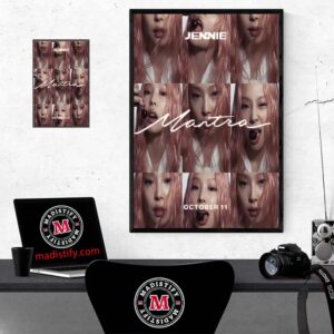 New Single Mantra By Jennie Official Release On October 11st 2024 Home Decor Poster Canvas