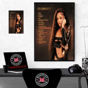 Official Full Tracklist Glorious Album By GloRilla Home Decor Poster Canvas