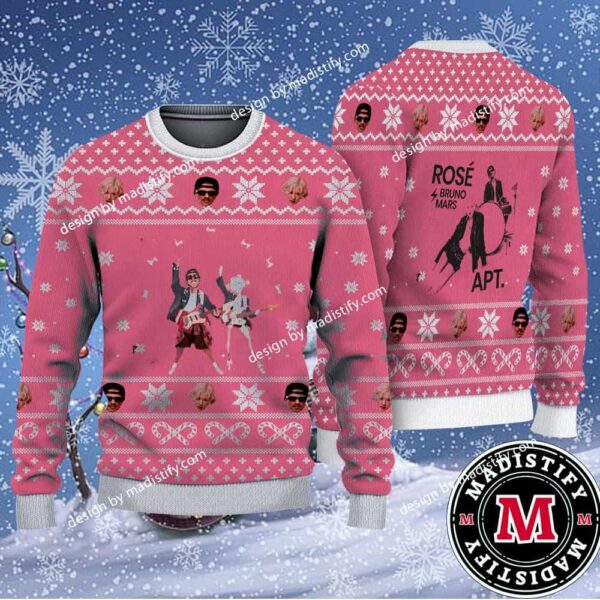 Rosé And Bruno Mars APT Single Release On October 2024 Fan Gifts Xmas Ugly Sweater